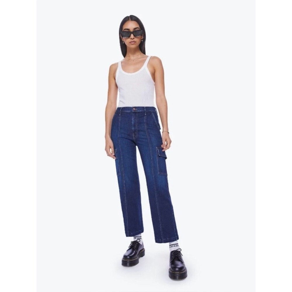 Mother The Rambler Crop Cargo Jeans Size 30